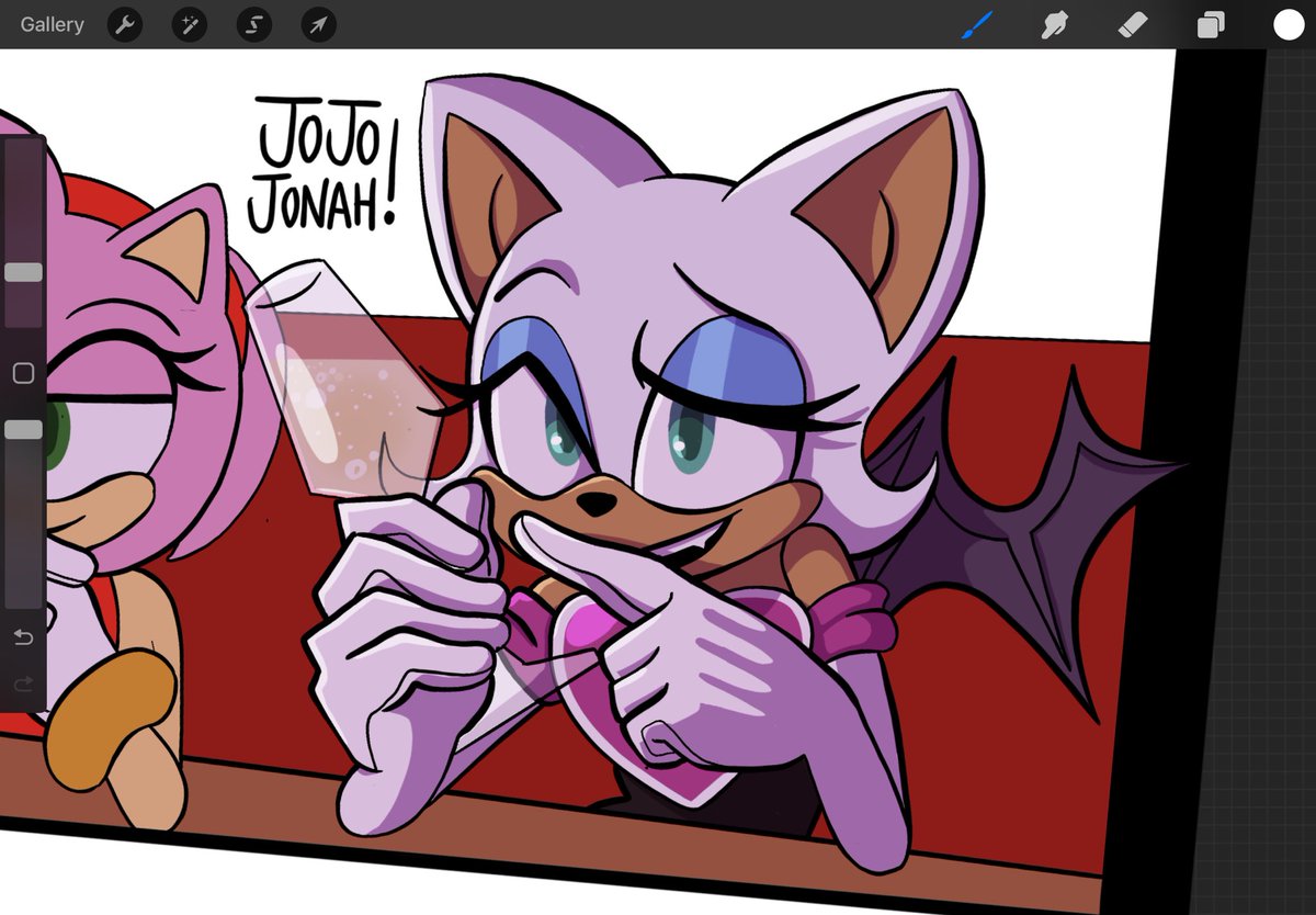 WIP cause i don’t think i am ever gonna draw rouge this good again