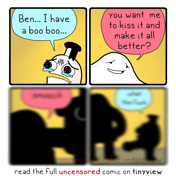 this comic will make your boo boos all better

full comic HERE 💋 https://t.co/08yZUhZPgY

it's free to read on Tinyview and they pay their artists 🍻 