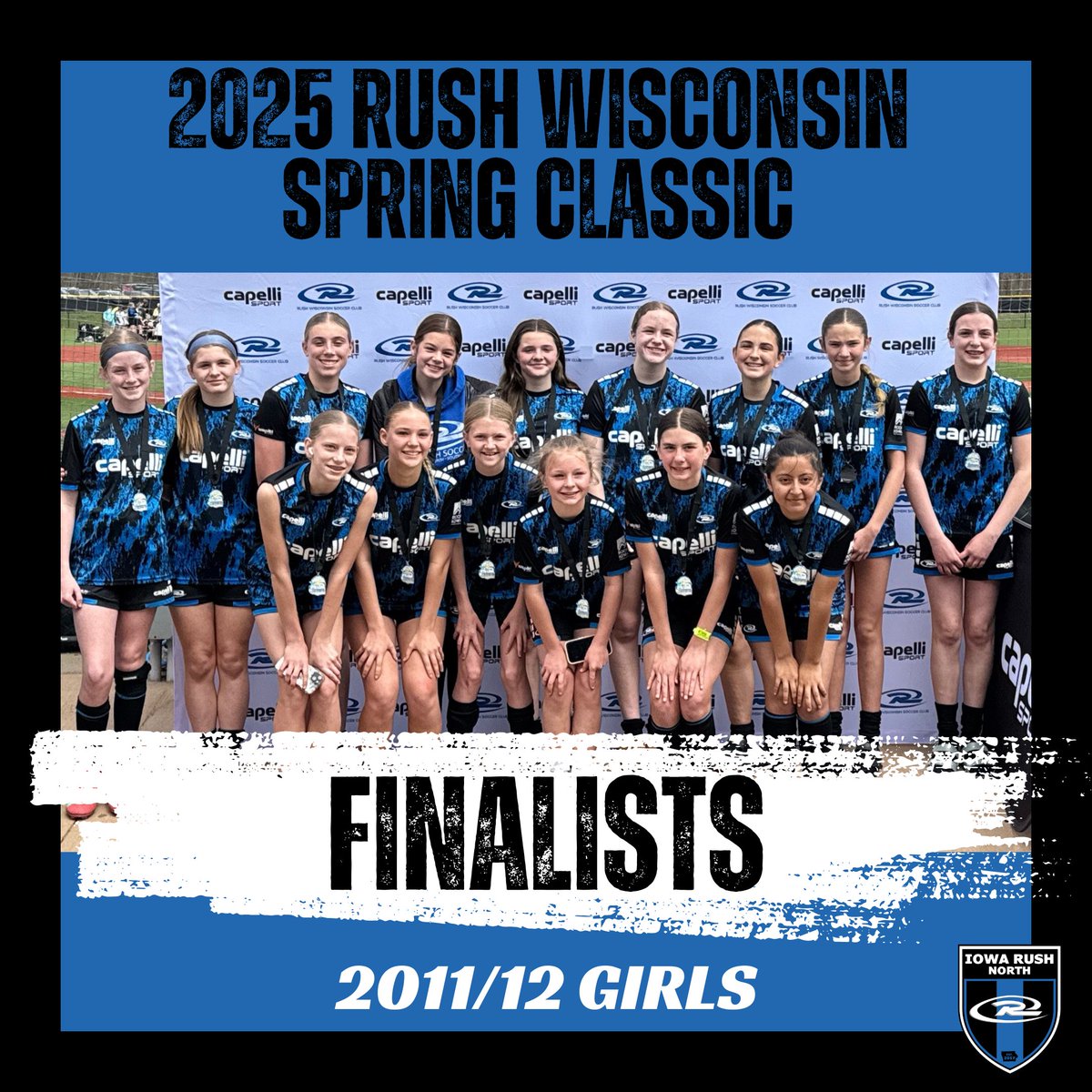 🎉 Congrats to the 2011/12 Girls that took runner-up honors at the Rush Wisconsin Spring Classic over the weekend!  🎉