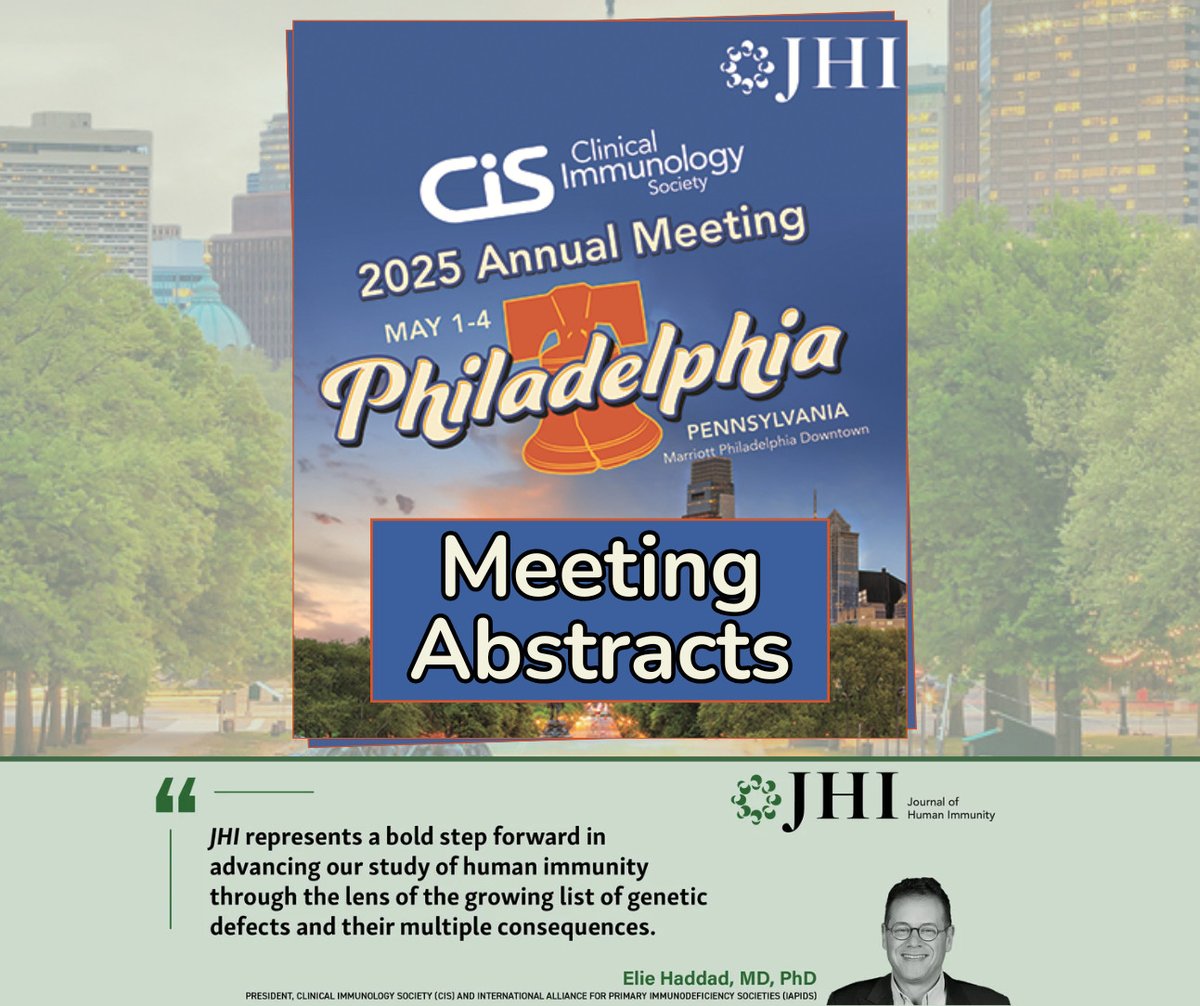 View Abstracts: ow.ly/NZve50VIXcz

Learn more about the CIS 2025 Annual Meeting here: ow.ly/ruzb50VIXcy