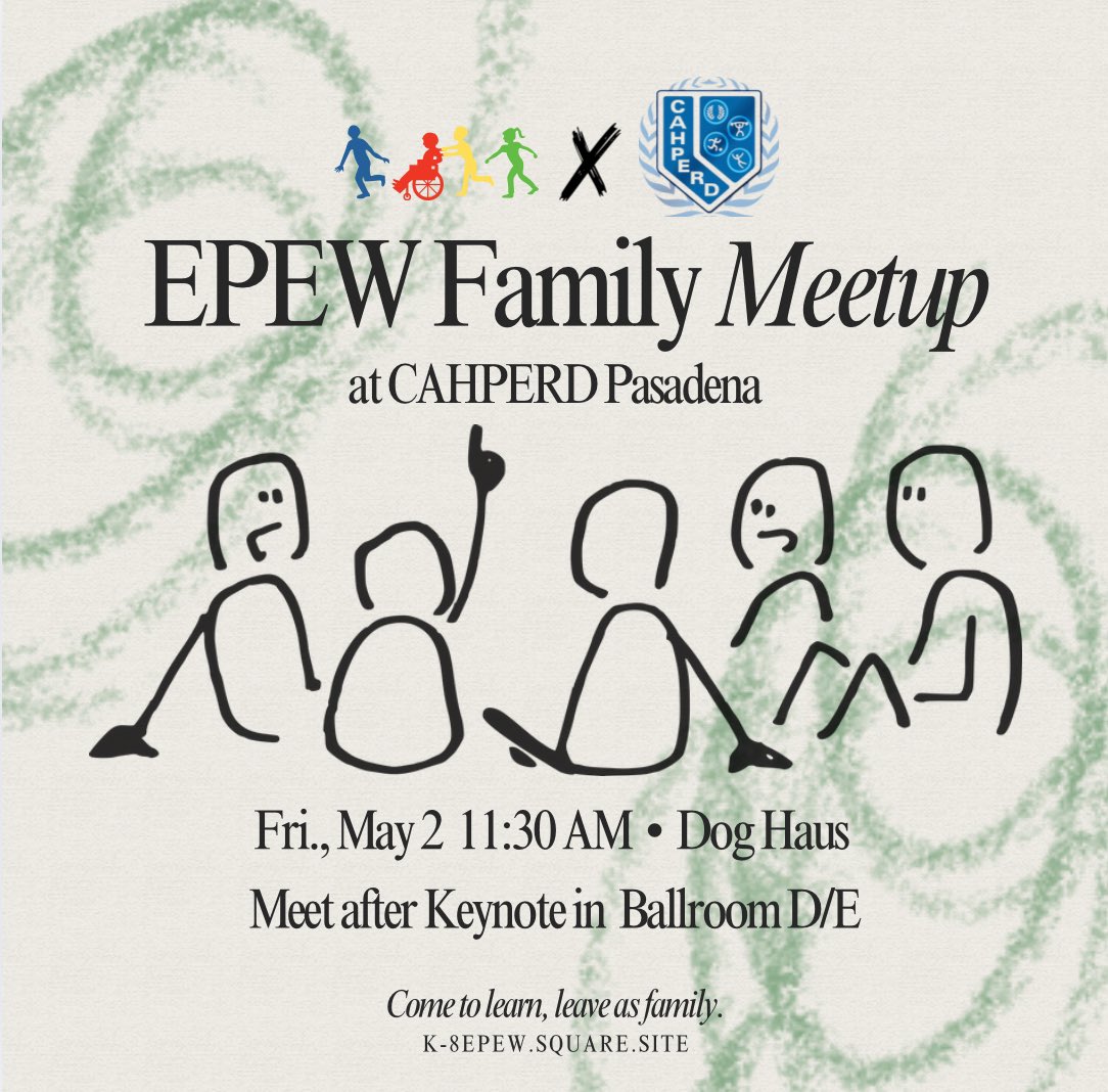 Are you going to <a href="/CAHPERD/">CAHPERD</a>?? We are hosting our annual  🗓️ #EPEWFamily💛 luncheon on Friday! Bring a friend 👩🏽‍🤝‍👨🏻, eat good food 🤤, and get updates about #EPEW2025 💜🪄 Can’t wait to see you all soon! 🤩 #pepd #physed