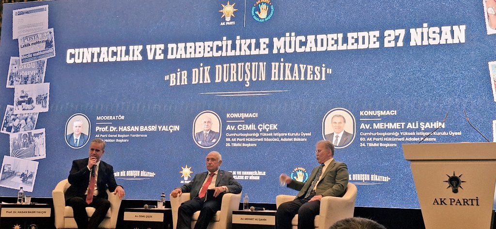akkadinankara's tweet photo. 📍Ak Parti Genel Merkez 

İnsan Hakları Başkanlığımız tarafından düzenlenmiş olan Cuntacılık ve Darbecilikle Mücadele 27 Nisan "Bir Dik Duruşun Hikayesi" programına İl Yönetim Kurulu Üyelerimiz ve teşkilatlarımızla beraber katılım sağladık. https://t.co/Diq9oH1qgH