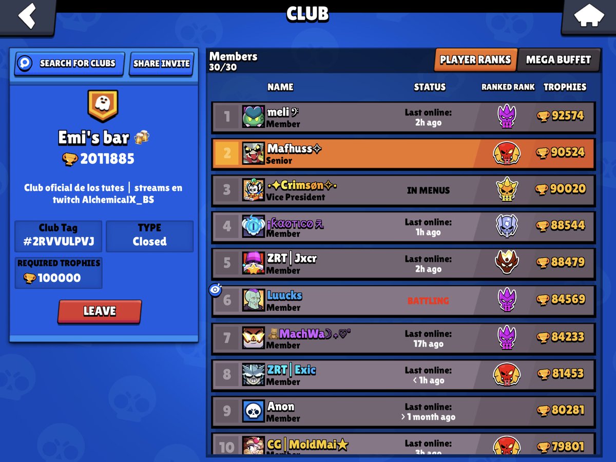 Holaa estamos buscando gente para el club ya que iremos kickeando gente inactiva, cualquier cosa me hablan a mi para entrar:)