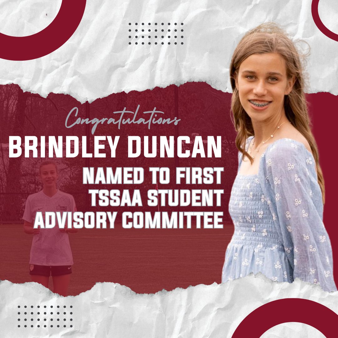 Tullahoma High School sophomore Brindley Duncan has had an eventful couple of weeks. She was named to the first-ever TSSAA Student Advisory Committee, and then broke a nearly 50-year school record this past Thursday. Read the full news release here: bit.ly/42AH0ih