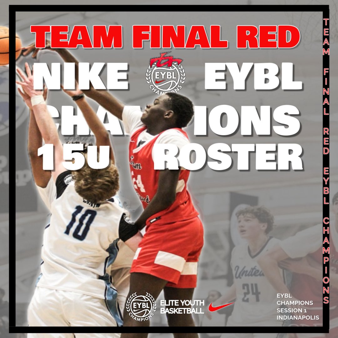 BattleTestedP32's tweet photo. Team Final Red @NikeEYB 15’s 
ROSTER DROP💪🩸
Session 1 in Indy loading 
#TeamFinalRed #15UEYBLChampions
@TeamFinalRed https://t.co/HXlSx03mT7