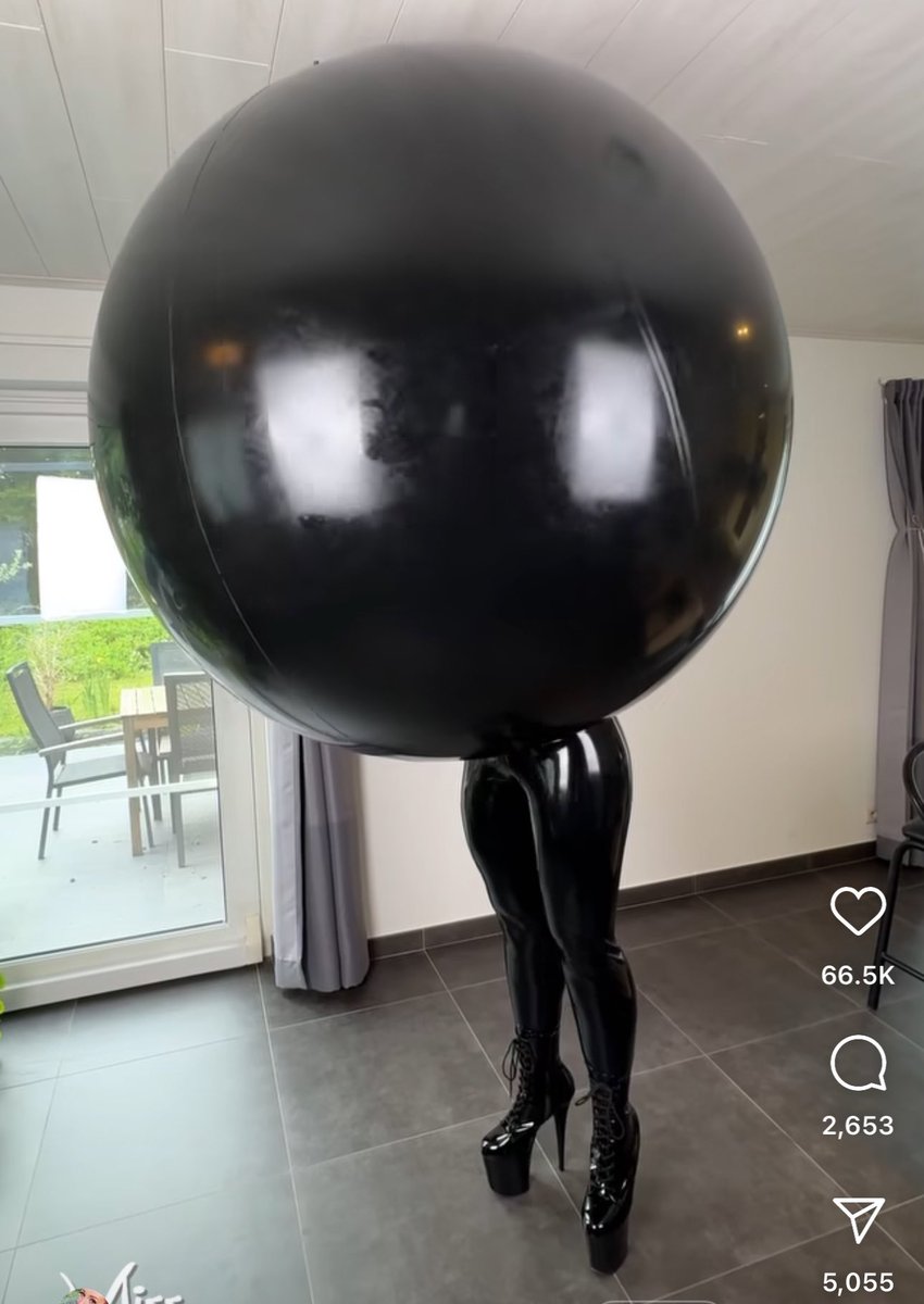 somebody let her out of that latex dress please