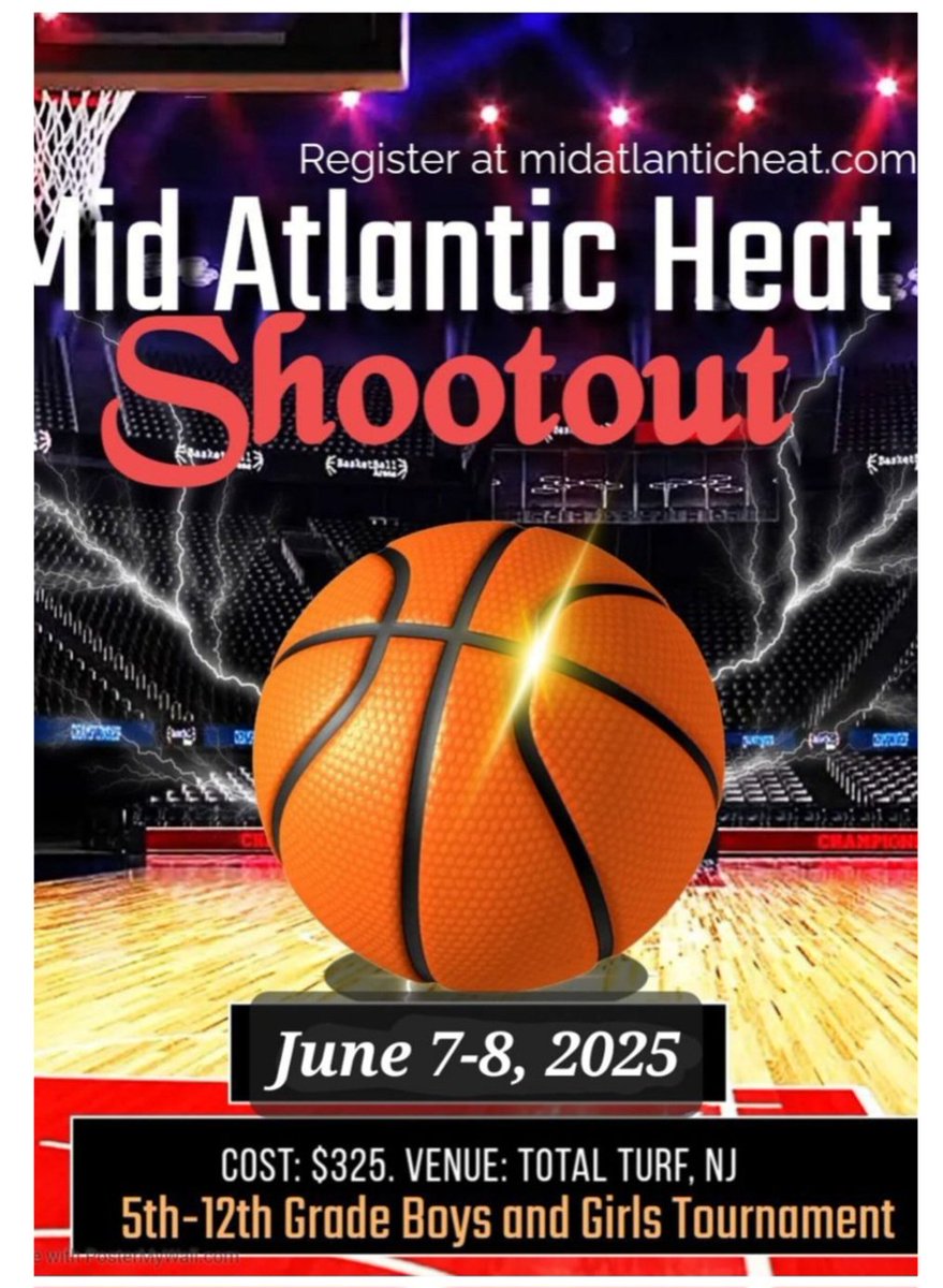 Register today at midatlanticheat.com 🏀 #mahtournaments #southjersey