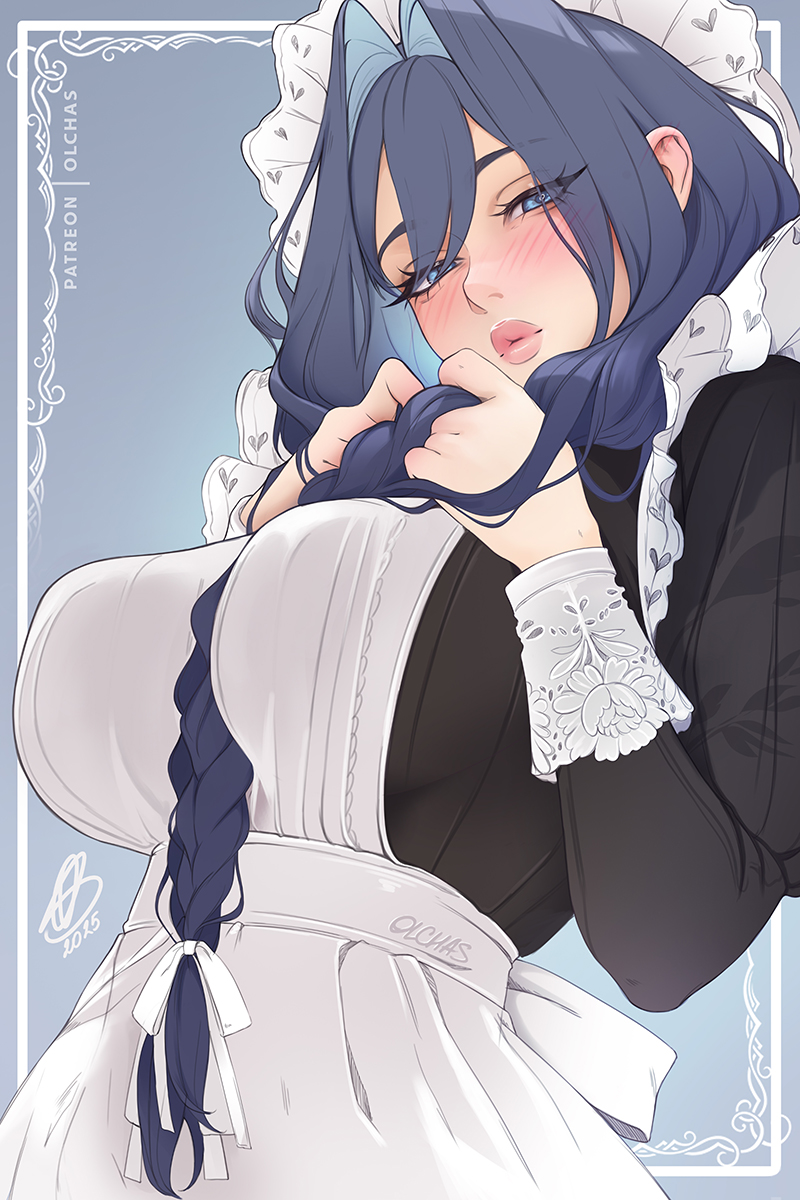 Kronii maid 💙⏳

#kronillust  #クロニーラ