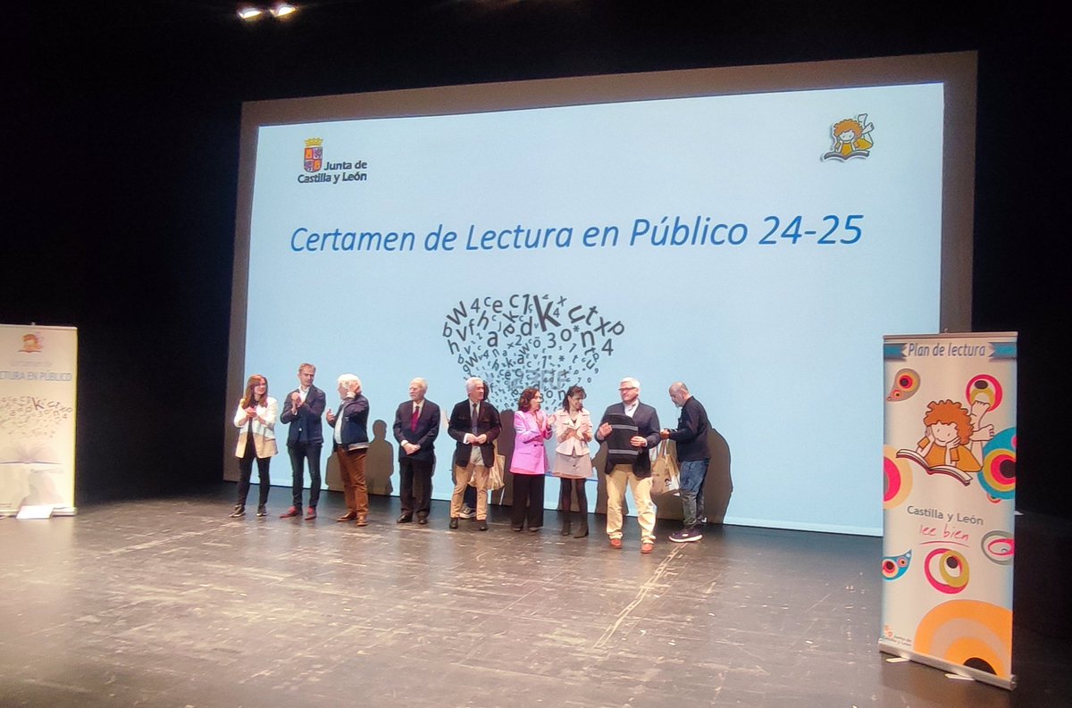 Certamen de Lectura en Público (cat. B) fase autónomica en @AuditorioValladolid
 Enhorabuena al alumnado por su entusiasmo, dedicación y esfuerzo👏
🥇 Ganador:
<a href="/IESNunezdeArce/">IES Núñez de Arce</a>
🏆 Lectora destacada: Nuria Sánchez IESAravalle El Barco de Ávila #LeyendoCyL #plandelectura <a href="/Hoy_Libro/">¡Hoy Libro!</a>