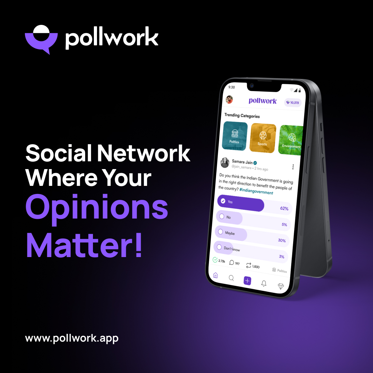 pollworkapp's tweet photo. 🚨Unlock instant feedback! ⚡️ Join PollWork's innovative polling platform. Sign up for early access and create impactful polls. Don't miss out! ⏳👉 https://t.co/H8OIgVTXiZ

#earlyaccess #signup #polls #socialnetwork #startup #newapp #Trending https://t.co/C0AgALwdc0