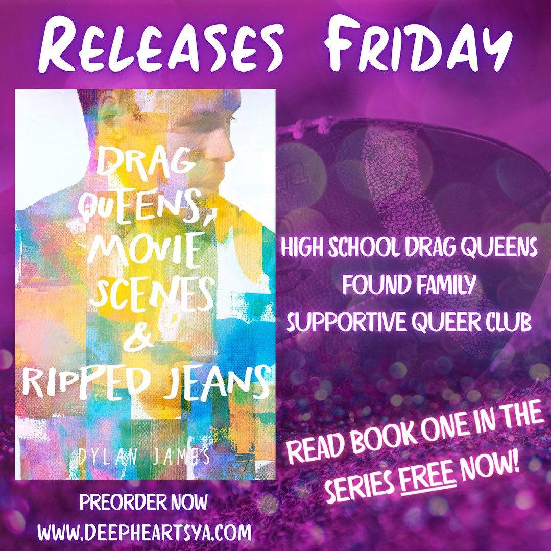 My new book—Drag Queens, Movie Scenes &amp; Ripped Jeans—comes out on Friday!

deepheartsya.com/drag-queens-mo…

And for a limited time you can get the ebook of book one in the series—Drag Queens, Emo Teens &amp; Big Dreams—for free!

deepheartsya.com/drag-queens-em…

#dragqueens #yabooks #yabookrecs