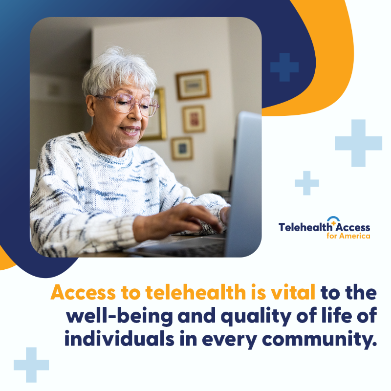 TAforAmerica's tweet photo. #Telehealth access supports: 
✅  Improved health outcomes
✅  Better quality of life
✅  More patient choice 
✅  Lower costs 

That’s why we’re urging lawmakers to protect telehealth flexibilities, ensuring patient access to care and continued #virtualcare innovation. 

More: