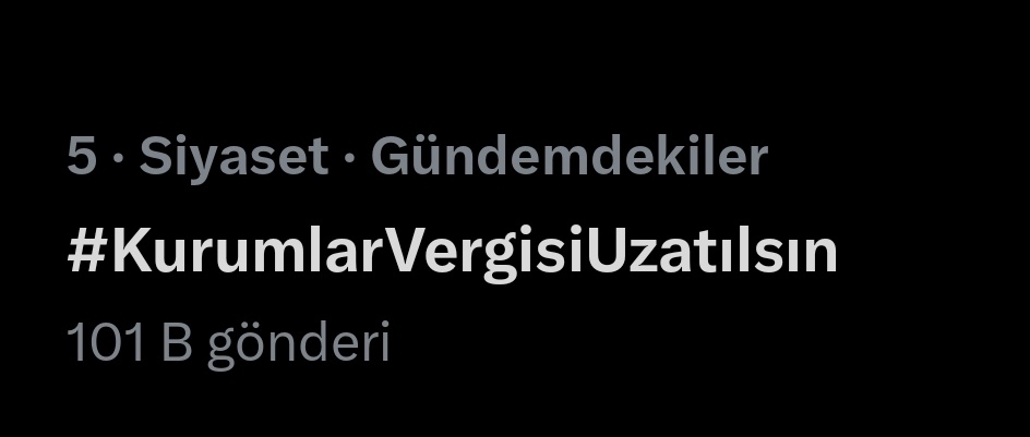 #KurumlarVergisiUzatılsın
100.000 i gectik dostlar.
Zannetmesinler ki pesini birakacagiz.

Etiketlerinizde Sn. <a href="/RTErdogan/">Recep Tayyip Erdoğan</a> ve @TCbestepe 'yi etiketlemeyi unutmayin.
Malum Sn. @MemetSimsek bizi hic bir sekilde anlamiyor. 
Anlamak istemiyor. 
Sizce Bu Kin Neden Olabilir? 
Bu ulkenin