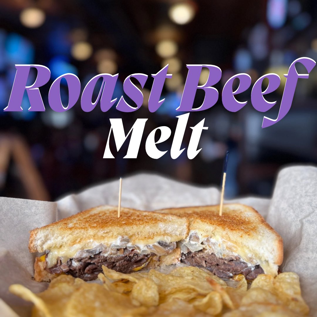 FEATURE: Roast beef with sauteed onions, mushrooms, American cheese, havarti, and creamy horseradish sauce. Served on Texas toast