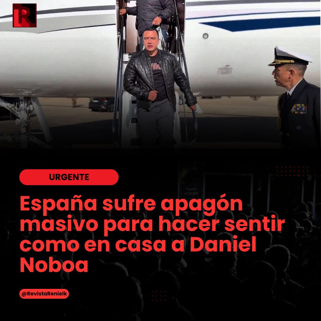 Influencia en Europa 😎📈 El presidente Daniel Noboa llegó a España, y el país decidió tener un apagón para que el mandatario ecuatoriano se sintiera como en casa.