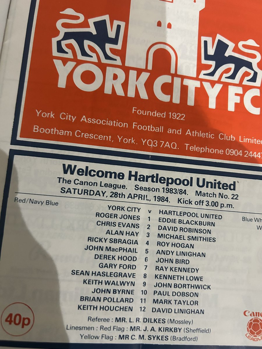 Yorkie_75's tweet photo. @YorkCityFC Interesting to look back on the Pools line up.  Aswell as a future #ycfc manager, a future City playoff winner and former keeper Eddie Blackburn - a young Andy Linighan &amp; the great Ray Kennedy!  (Odd to think Pools were pretty much bottom that season!) https://t.co/WgLSaf4g2j
