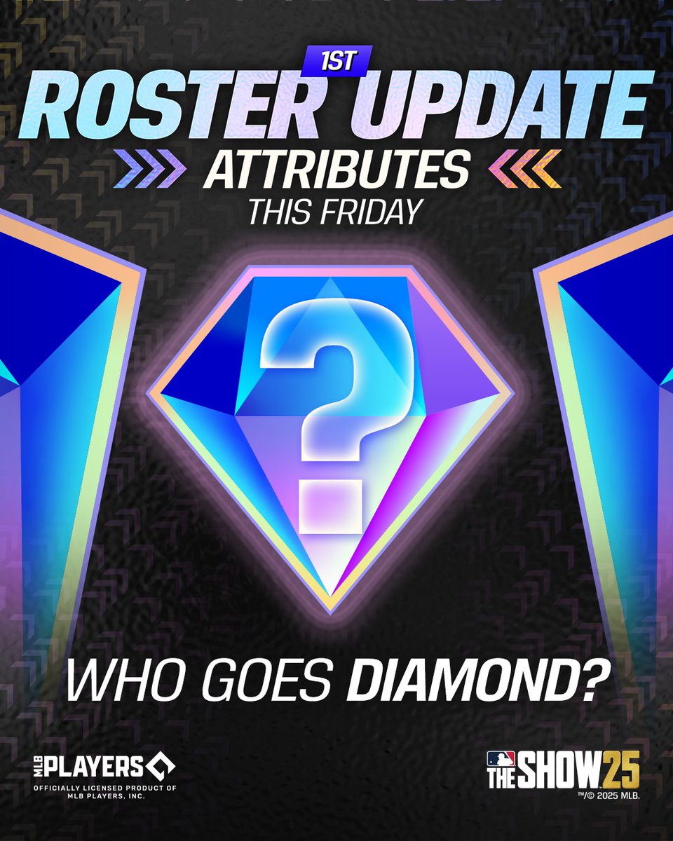 New 💎s are on deck!!!

The first roster update in #MLBTheShow 25 is happening this Friday!

Who will become the next 💎?