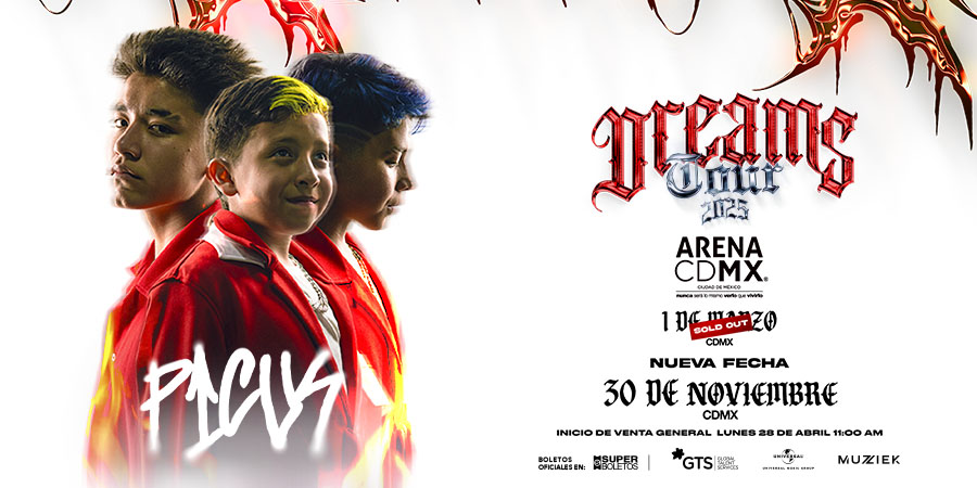 SuperboletosMx's tweet photo. La gira #DreamsTour de Picus cerrará con broche de oro el próximo 30 de noviembre en la #ArenaCDMX 🔥
¡Acompáñanos en una noche de fiesta y muchas sorpresas!
🎟 Boletos disponibles en Superboletos: https://t.co/wFXZUD7j3b https://t.co/alPNonnWP2