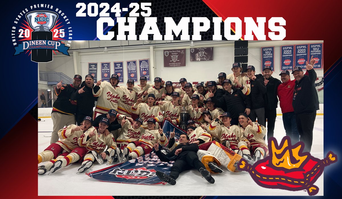 NCDC Hockey (@ncdcjrhockey) on Twitter photo YOUR 2024-25 #NCDC #DINEENCUP CHAMPION <a href="/spudkings/">Idaho Falls Spud Kings</a>! Congrats to all of the players, staff and ownership! YOUR 2024-25 #NCDC #DINEENCUP CHAMPION <a href="/spudkings/">Idaho Falls Spud Kings</a>! Congrats to all of the players, staff and ownership!