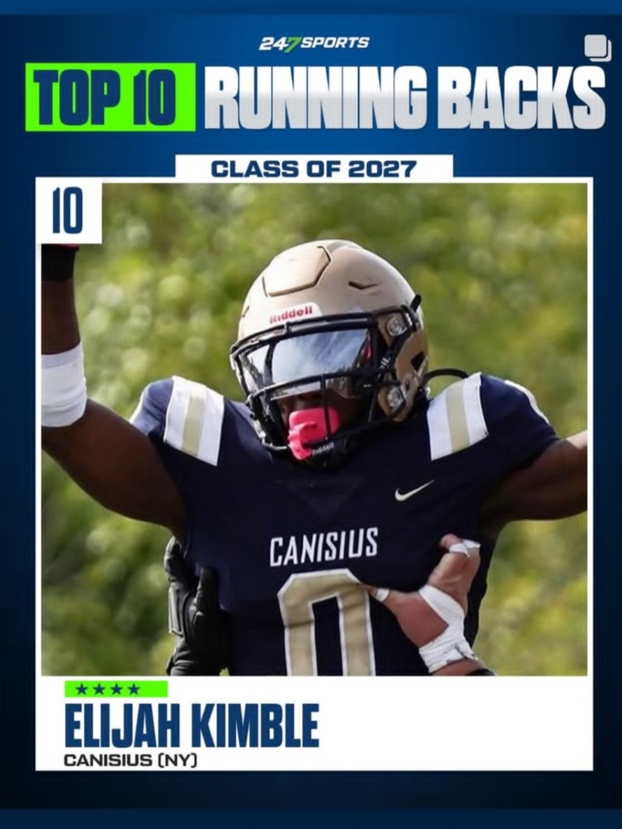 Appreciate <a href="/247Sports/">247Sports</a> ..But we not Satisfied!!..We coming for it all!!
4⭐️ RB <a href="/ElijahKimble0/">Elijah “The Ticket“ Kimble☦︎︎</a>