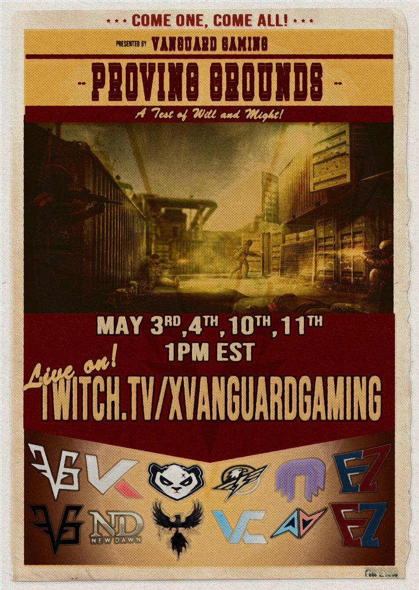 Proving Grounds competitors have been selected! The following teams will be competing in our double elimination Escape from Tarkov Arena tournament!