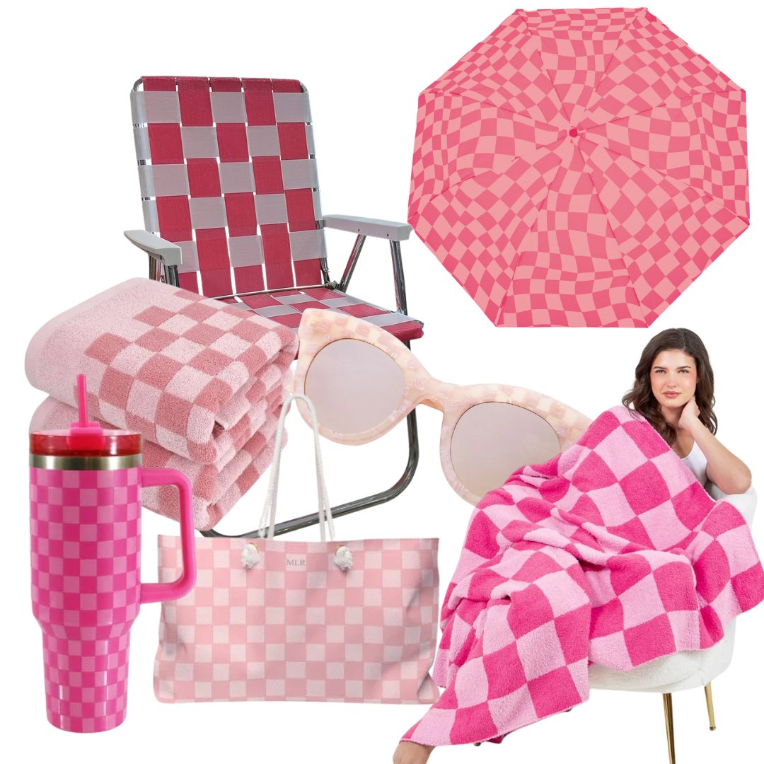 AOCoolers's tweet photo. ☀️ Pink checks. Poolside energy. The coolest addition to your summer is almost here! 💖 Don't miss our cutest cooler drop ever—limited edition and perfect for your adventures.
👀 Want in? Tap the link in bio to join the VIP List. 

#coolerdrop #limitededition #summeressentials https://t.co/0nWcyvGi2N