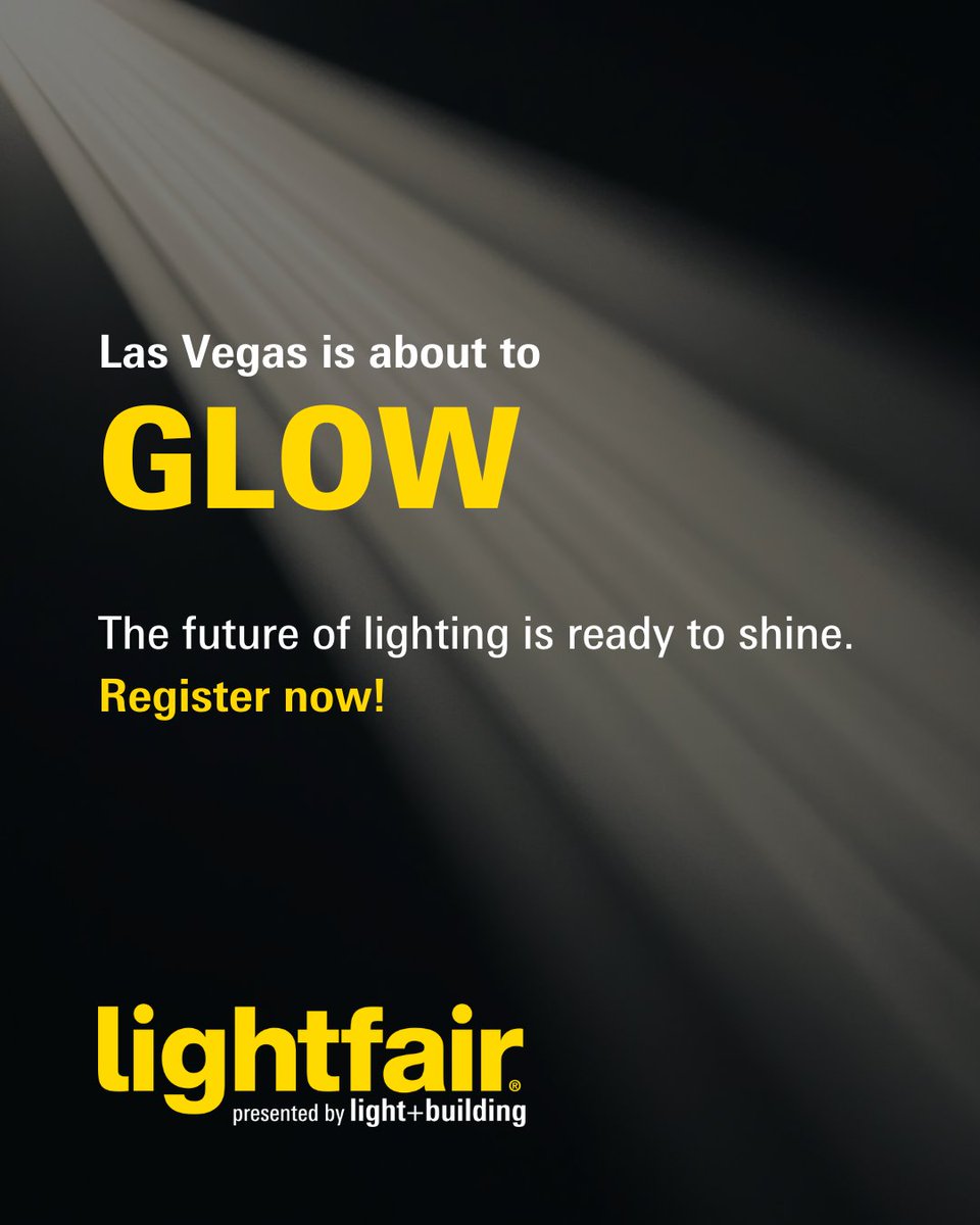 LightFair 2025 hits Las Vegas in less than a week — bringing the brightest ideas, the boldest designs, and the innovations that will shape tomorrow.

If you’re serious about lighting, there’s only one place to be 💡

Register now! rebrand.ly/135f02