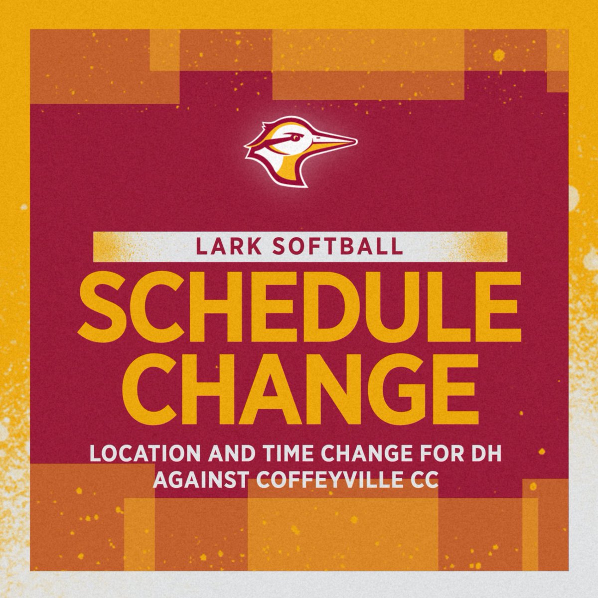 Schedule Change!

Due to forecasted weather in the Hesston  area, we have changed the time and location of tomorrow's games. Tomorrow's DH against Coffeyville CC will be played at Genesis Sports Complex in Goddard, Kan. starting at noon.
