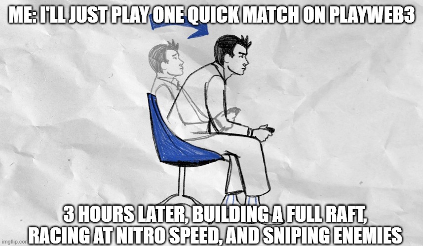 Pronto_Uc's tweet photo. Told myself it would be a ‘quick game’... PlayWeb3 had other plans 😂🎮 #PlayWeb3 #GamingLife #P2E @playweb3_io https://t.co/R8PELNXsiq