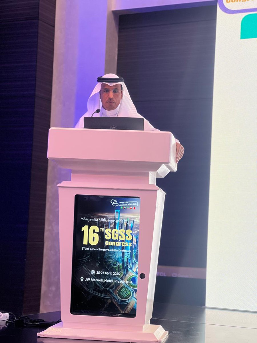 SaudiSBES's tweet image. We are delighted to be part of the 16th SGSS ( Saudi General Surgery Society) Congress and the 1st Gulf General Surgery Societies conference , which was held in Riyadh 25-27 April 2025.
سعدنا بمشاركتنا في المؤتمر السادس عشر للجمعية السعودية للجراحة العامة والمؤتمر الأول للجمعيات…