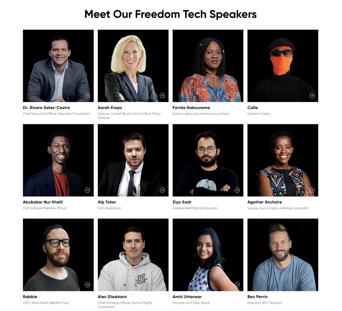 Alex Gladstein 🌋 ⚡ (@gladstein) on Twitter photo Thrilled to share the speakers for our "Freedom Tech" track taking place on May 28 at <a href="/OsloFF/">Oslo Freedom Forum (OFF)</a>
We'll be focusing on how dictators are using technology to repress and censor and surveil... and how citizens are resisting and liberating each other with open-source tech ranging from Thrilled to share the speakers for our "Freedom Tech" track taking place on May 28 at <a href="/OsloFF/">Oslo Freedom Forum (OFF)</a>
We'll be focusing on how dictators are using technology to repress and censor and surveil... and how citizens are resisting and liberating each other with open-source tech ranging from