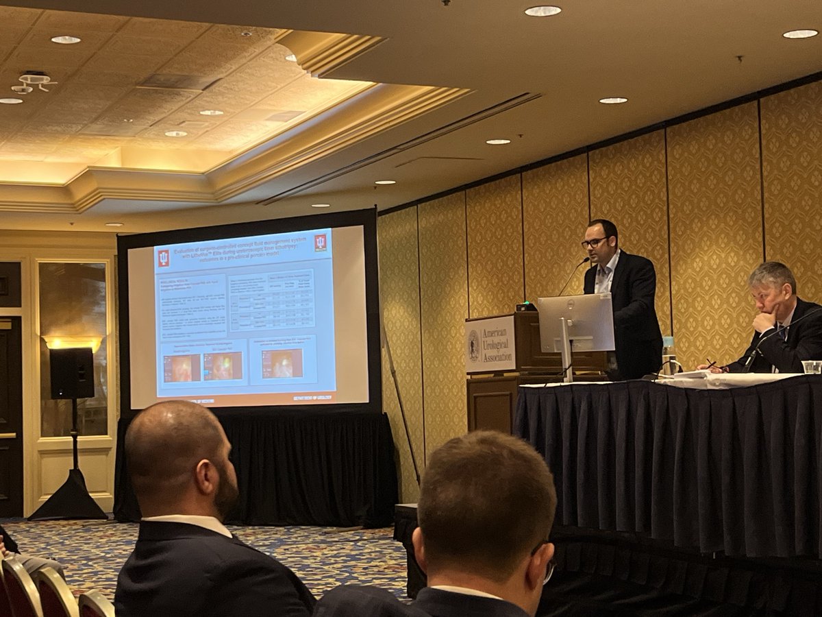 Boston Scientific Urology (@bsc_urology) on Twitter photo Dr. Marcelino Rivera presenting the "Evaluation of Surgeon-controlled Concept Fluid Management System with LithoVue™ Elite During Ureteroscopic Laser Lithotripsy: Outcomes in a Pre-clinical Porcine Model" at #AUA25.
Co-authored/funded by <a href="/bsc_urology/">Boston Scientific Urology</a> Dr. Marcelino Rivera presenting the "Evaluation of Surgeon-controlled Concept Fluid Management System with LithoVue™ Elite During Ureteroscopic Laser Lithotripsy: Outcomes in a Pre-clinical Porcine Model" at #AUA25.
Co-authored/funded by <a href="/bsc_urology/">Boston Scientific Urology</a>