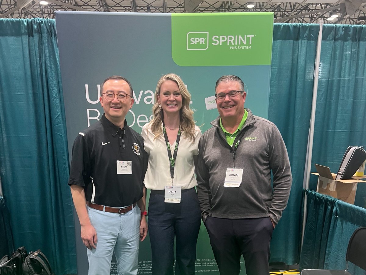 sprintpns's tweet image. We had a great time connecting with Sports Medicine Professionals at @TheAMSSM&apos;s Annual Meeting. Thank you to everyone who stopped by our booth to learn more about the SPR® SPRINT® PNS System as a treatment option for chronic pain.

#AMSSM #AMSSM25 #SprintPNS