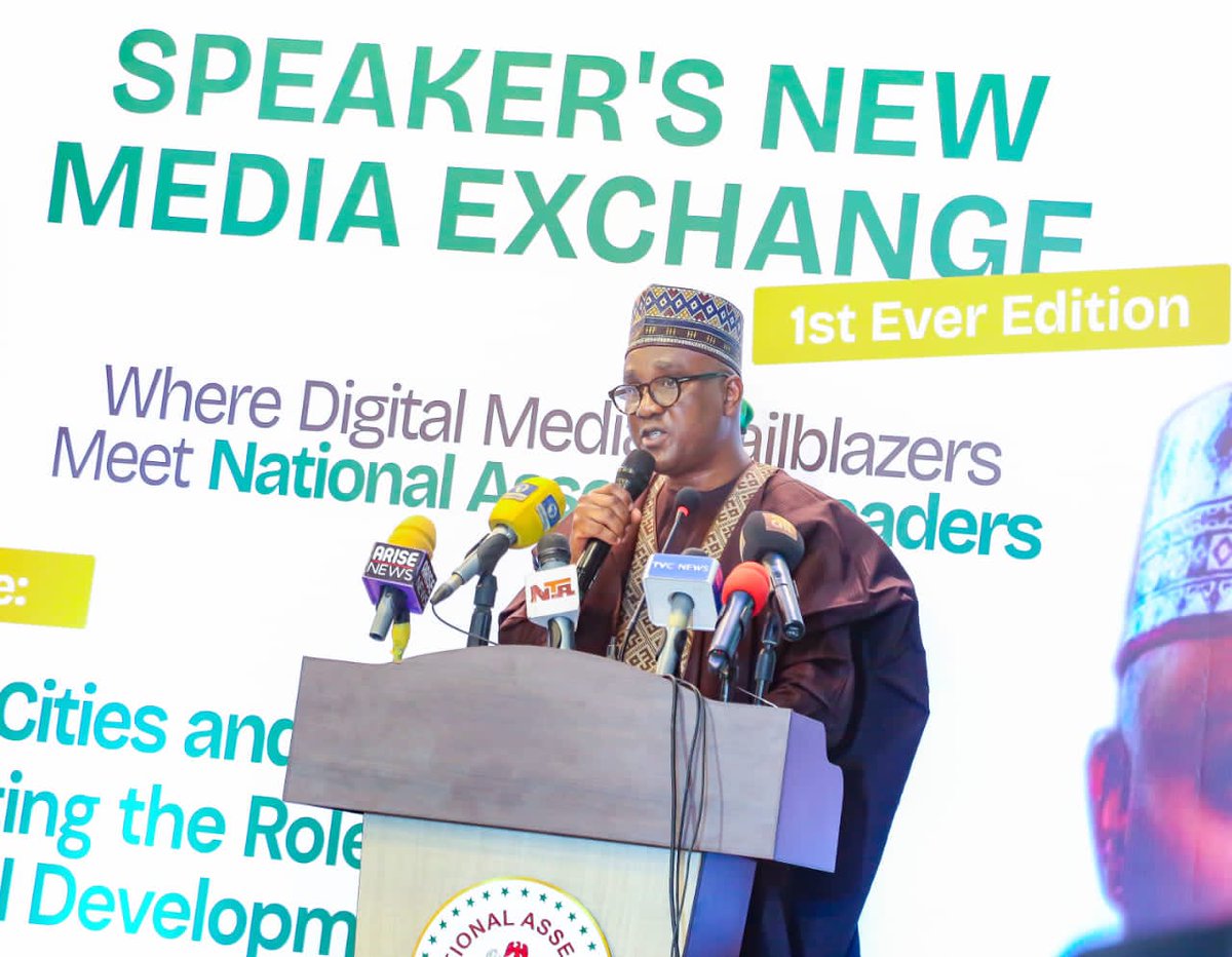 Speaker_Abbas's tweet photo. Today, history was made at the National Assembly.

For the first time, we opened our doors - and our minds - to some of Nigeria’s most influential voices in the digital space at the Speaker’s New Media Exchange 2025.

This was more than just a meeting. It was a bold declaration:
Nigeria’s democracy must not be judged by ceremonies or speeches - but by the depth of its inclusiveness.

With over 38 million active social media users and a youth-driven population, the digital space is no longer a side conversation - it is the main stage of civic engagement. And we must be ready to lead, listen, and learn.

I told the amazing minds gathered today: Our democracy must not fear the voices online - it must embrace them.
Dialogue, not censorship. Education, not suppression. Engagement, not exclusion.

The 10th House of Representatives is redefining governance. We are live-streaming our sessions. We are breaking the walls between Parliament and the people. We are championing reforms for youth, women, persons with disabilities, and marginalised communities - because a Parliament that does not hear all voices, is a Parliament that fails.

Through laws like the Nigeria Start-Up Act and initiatives like the Legislative Mentorship Initiative, we are giving energy, innovation, and hope a place at the table.

I am grateful to the incredible leaders and influencers who joined us - Dr Joe Abah, OON; O’tega Ogra; Olusegun Dada; Seyi Law; Abraham Great, and many others who use their platforms daily to spark change.

The future of Nigeria is not tomorrow - it is happening now. And the digital generation will lead it.

We have only just begun.
Let’s keep the conversation alive.
Let’s build a democracy that is not just seen - but felt.

#NewMedia #NigeriaDemocracy #InclusionMatters #SpeakerNewMediaExchange #YouthPower #NigeriaForward