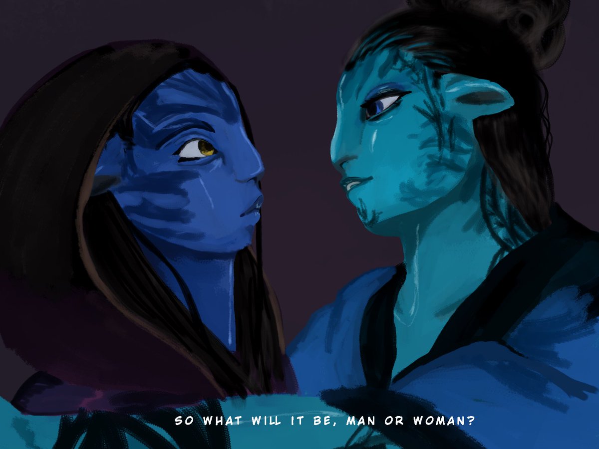 Tuleepaavatar's tweet photo. I always kinda wanted to use a reference of Arcane.
So while I was drawing Neteyam and Aoโnung I used a reference from cait vi scene.#aonungavatar #aonung #neteyam #neteyamsully #atwow #avatarthewayofwater #avatarfanart #avatar2 #alternateuniverse #aonunete #arcane https://t.co/fPz8nxMt2B