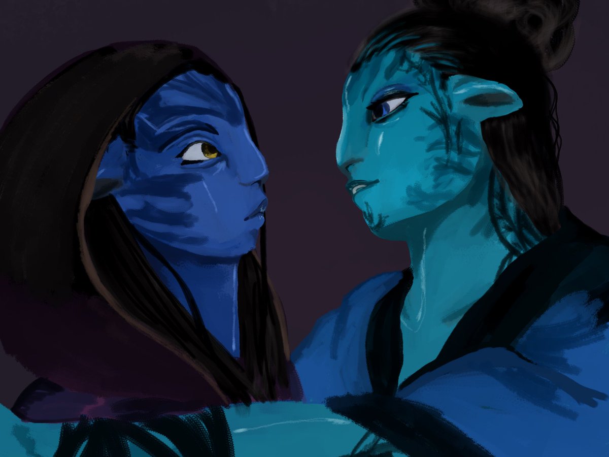 Tuleepaavatar's tweet photo. I always kinda wanted to use a reference of Arcane.
So while I was drawing Neteyam and Aoโnung I used a reference from cait vi scene.#aonungavatar #aonung #neteyam #neteyamsully #atwow #avatarthewayofwater #avatarfanart #avatar2 #alternateuniverse #aonunete #arcane https://t.co/fPz8nxMt2B