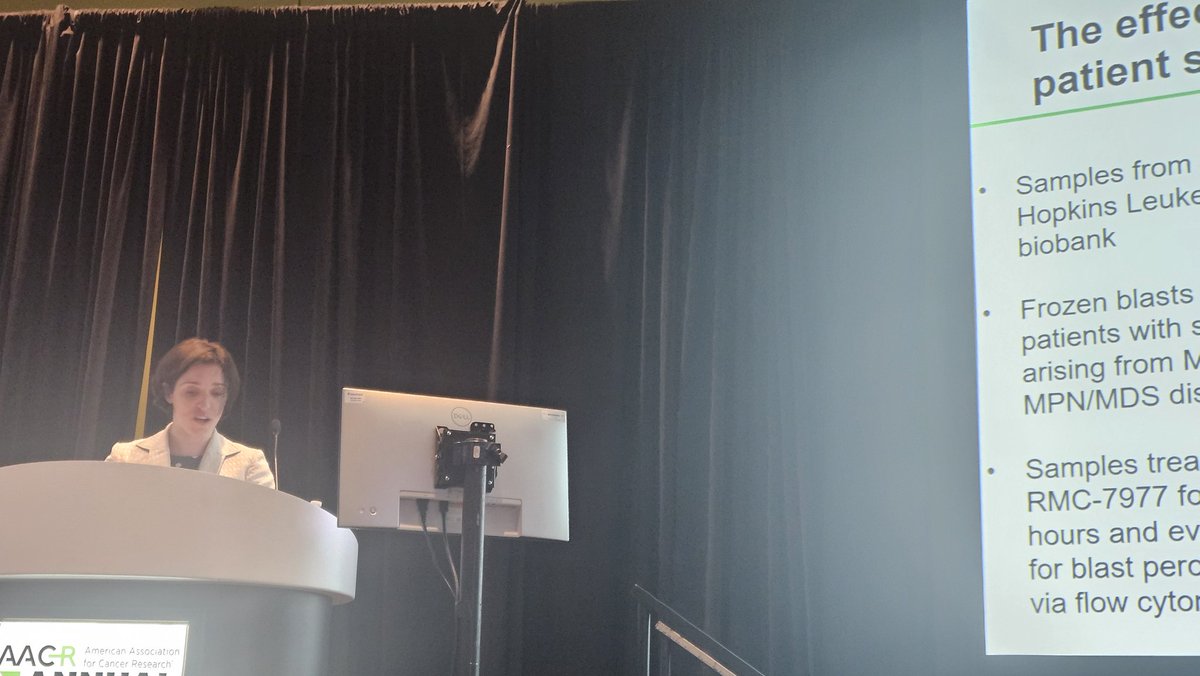 Sandra Misale (@sandra_misale) on Twitter photo More on RAS targeting! Our stellar postdoc Tessa Seale presented her project on RAS blockade in AML and CMML at #AACR25. Hematological malignancies are also frequently driven by mutant RAS,we hope to develop RAS targeting in these settings.Great job,Tessa!@AACR <a href="/HopkinsMedicine/">Johns Hopkins Medicine</a> More on RAS targeting! Our stellar postdoc Tessa Seale presented her project on RAS blockade in AML and CMML at #AACR25. Hematological malignancies are also frequently driven by mutant RAS,we hope to develop RAS targeting in these settings.Great job,Tessa!@AACR <a href="/HopkinsMedicine/">Johns Hopkins Medicine</a>