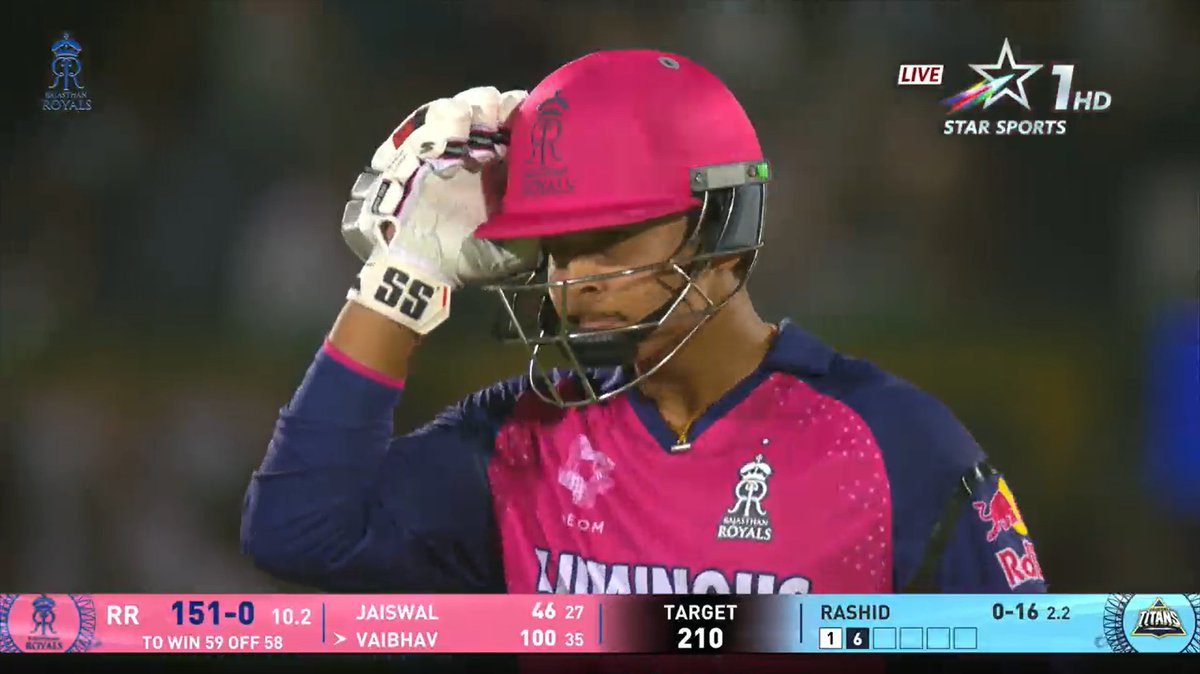 🚨 FASTEST HUNDRED BY AN INDIAN IN THE IPL - 35 BALLS. 🚨

- 14 Year old Vaibhav Suryavanshi has created history in IPL 2025. 🥶
#vaibhavsuryavanshi