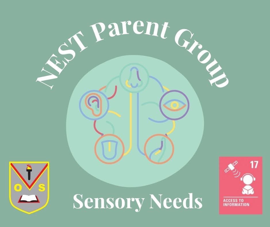 Reminder! Our NEST Parent Group continues this week.

This term's focus is 'Sensory Needs'
Session 1 - Tuesday 29th April 2 -2:45pm
Session 2 - Thursday 15th May 2-2:45pm
Session 3 - Q&amp;A  with Celine Friday 6th June 1:30-2:30pm

Don't forget to sign up forms.office.com/e/gJCdWuqhPy
