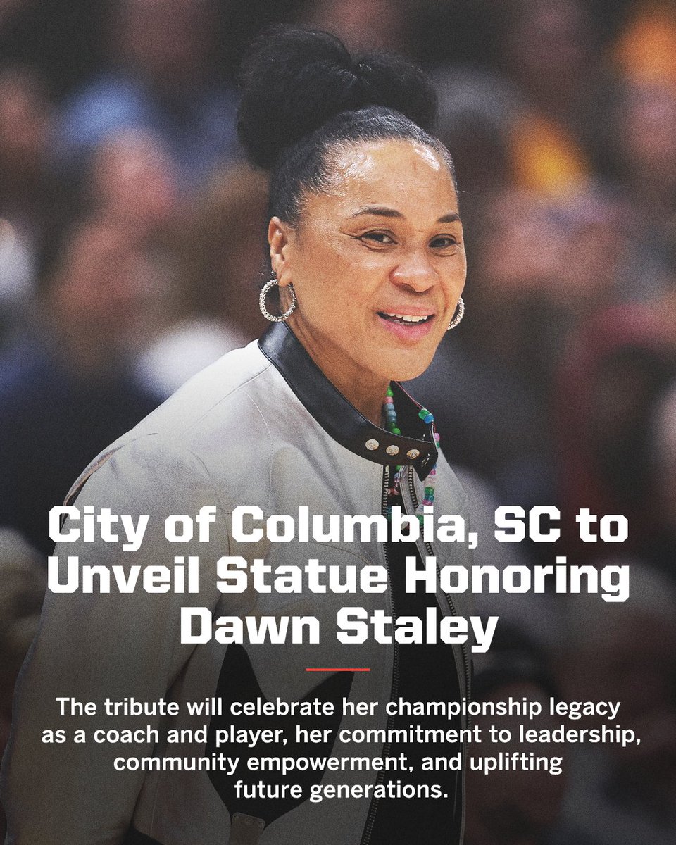 Dawn Staley's unveiling will be on Wednesday, April 30 at 4:00 PM ET 👏 

(via <a href="/GamecockWBB/">South Carolina Women's Basketball</a>)