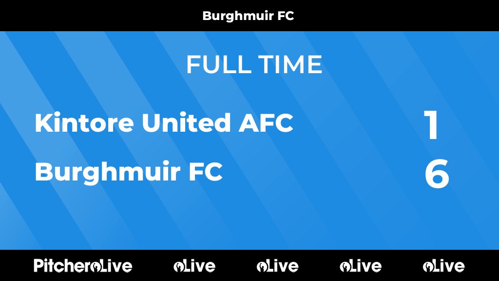 FULL TIME: Kintore United AFC 1 - 6 Burghmuir FC
#KINBUR #Pitchero
pitchero.com/clubs/burghmui…