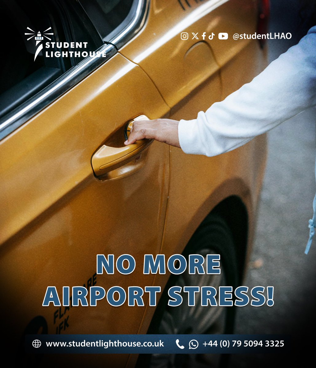 StudentLHAO's tweet photo. No more airport stress. Book our pickup service and arrive worry-free!  #WelcomeAboard #airport #airportpickup https://t.co/Iky01PntRY