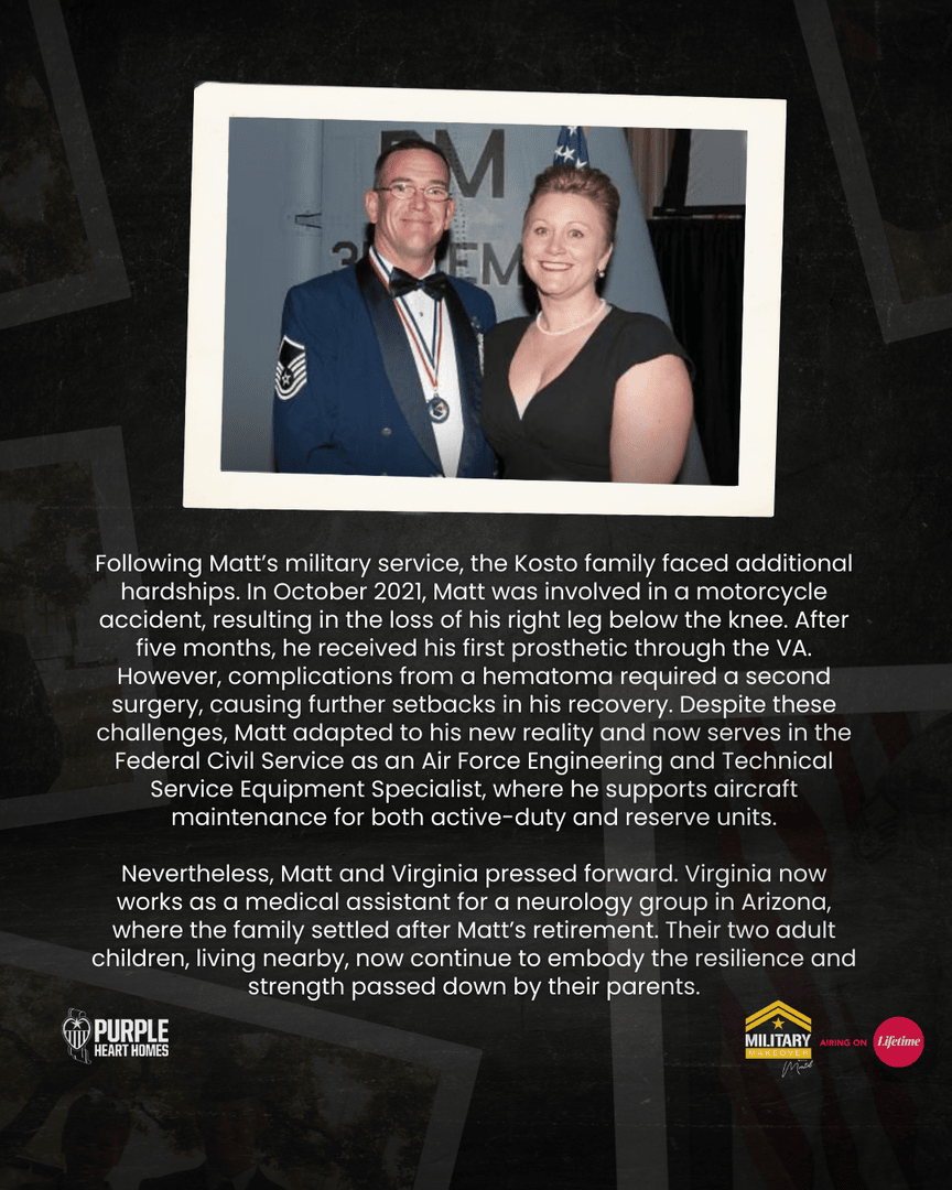 MilitaryMkover's tweet photo. 🇺🇸 Meet the Kosto Family, the amazing Veteran family of our 42nd #MilitaryMakeover! 

We are beyond grateful to work with @PHH_USA 💜 to give back to this inspirational family.

➡️ Tune in Friday, May 23rd at 7:30 AM ET/PT on Lifetime! 🇺🇸🥳

#MMKosto #Military #Veteran https://t.co/mhLoYlSyBd