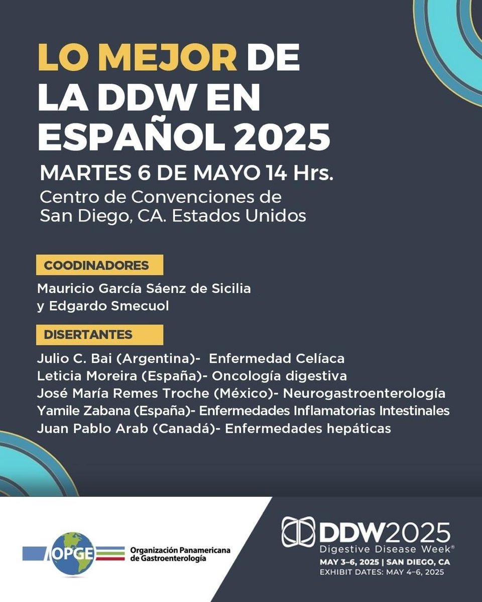 Te invitamos a "Lo mejor de la DDW en Español 2025" este martes 6 de mayo a las 14:00 h en el Centro de Convenciones de San Diego, CA, Estados Unidos.

🔹 Coordinadores: Mauricio García Sáenz de Sicilia y Edgardo Smecuol.

🔹 Disertantes internacionales de Argentina, España,