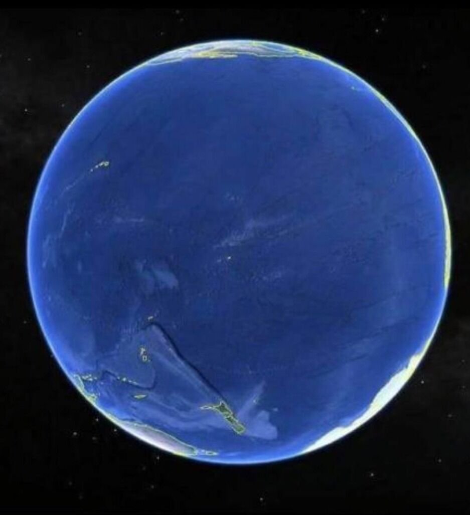What Planet is this? 

It's Earth and it looks like this because it is viewed from 15-145 degree angle. You are looking at the center of Pacific Ocean.
