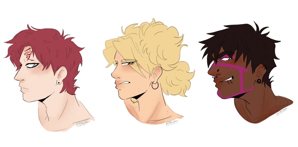 Skiikenn's tweet photo. Have some sand siblings headshots 👹👹 #sandsiblings #gaara #tamari #kankuro https://t.co/3AMPZgy4DZ