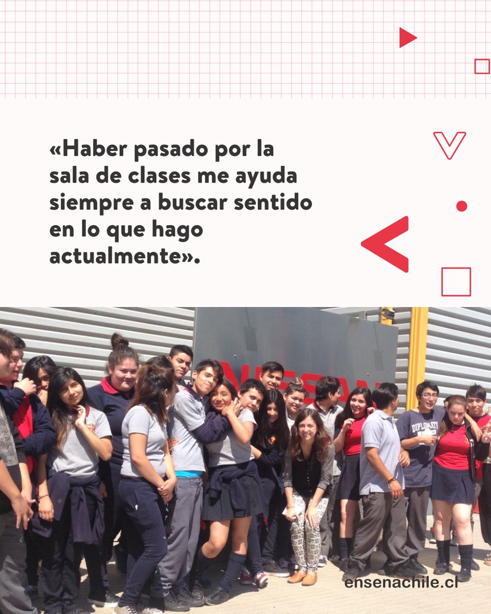 Trinidad quería dejar huella como ingeniera y fue en ese camino donde encontró a Enseña Chile. Tras su paso por la sala de clases en 2016, hoy lidera con un propósito claro y el corazón lleno de sentido.

Conoce su historia aquí 🌐: ensenachile.cl/blog/trinidad-…

#testimonio