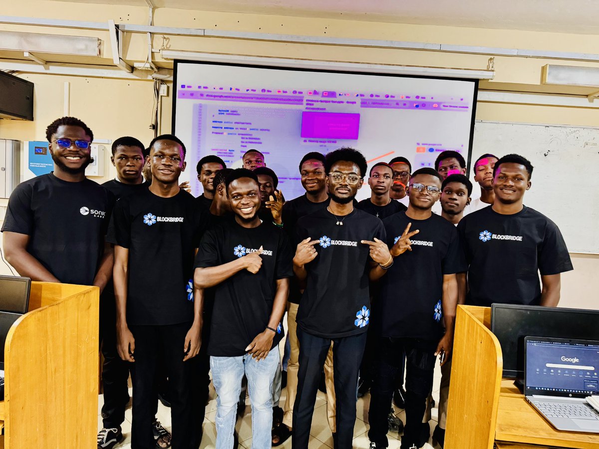 blockbridge_net's tweet photo. 📢From zero to Web3 explorers — Day 1 was a success!
We introduced participants to the 1.Blockchain, 
2. Web3
3. Sonic EVM.
All wallets set up — the first real step into the decentralized future.
#Web3 #Blockchain #SonicEVM #Solidity #HackQuest #KNRLProtocol #BuildOnSonic #KNUST https://t.co/Mm3foU4QMS