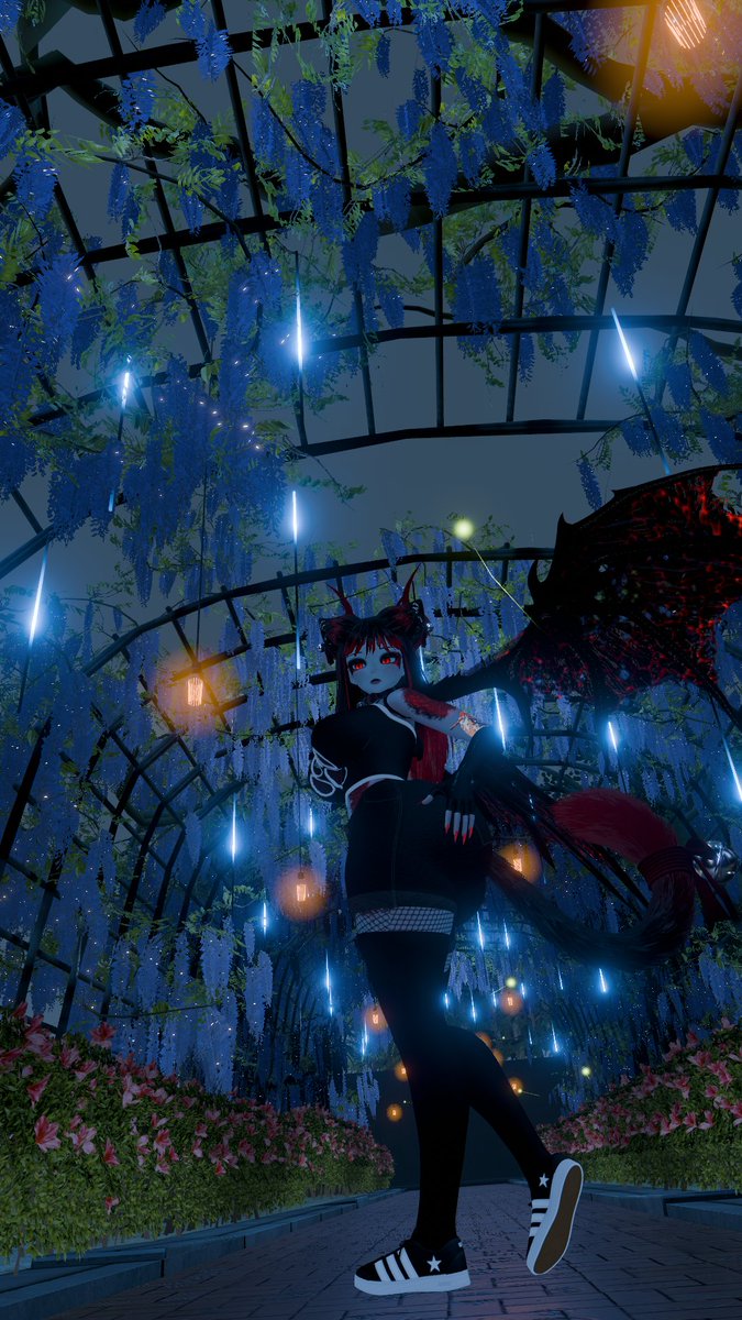 FayeVixenVR's tweet photo. ✨ Even the stars can't help but fall around me.
In my garden, magic answers to me. 🌙
#FayeEnergy #FayeVixenVR #EnchantedNight #VRChat https://t.co/PbPj1dGLTU