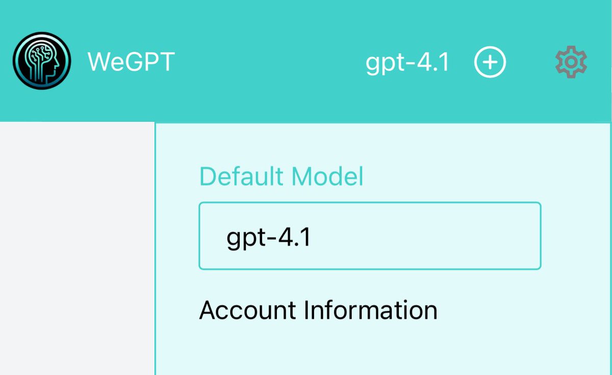 📣 GPT-4.1 (and a bunch of others) is now available in chat.wegpt.ai — these models you can’t even try in ChatGPT yet!

4.1 has a 1 Million token context window.